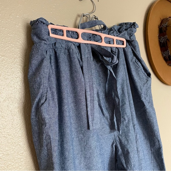 NWOT - BP - Chambray Jean Colored lightweight loose flowy pants trousers - Cute! - Picture 2 of 10